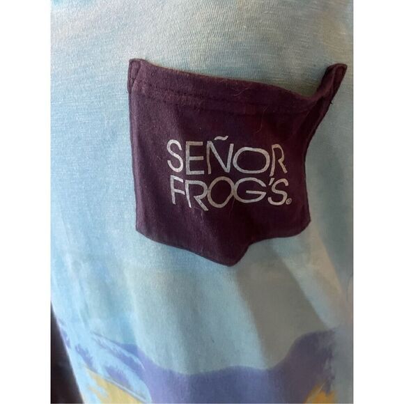 Senor Frog Sleeveless Turquoise Tank Top Size - Picture 7 of 12